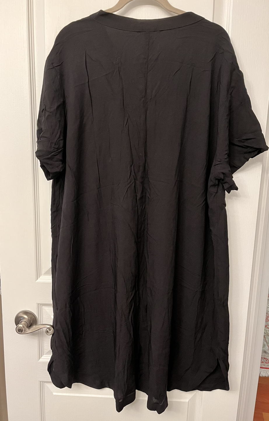 Brand New w/Tag - H&M XL black shirt dress image indicator(3)