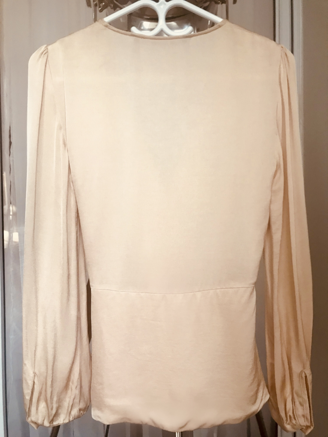 Wrap satin blouse XS-S image indicator(2)