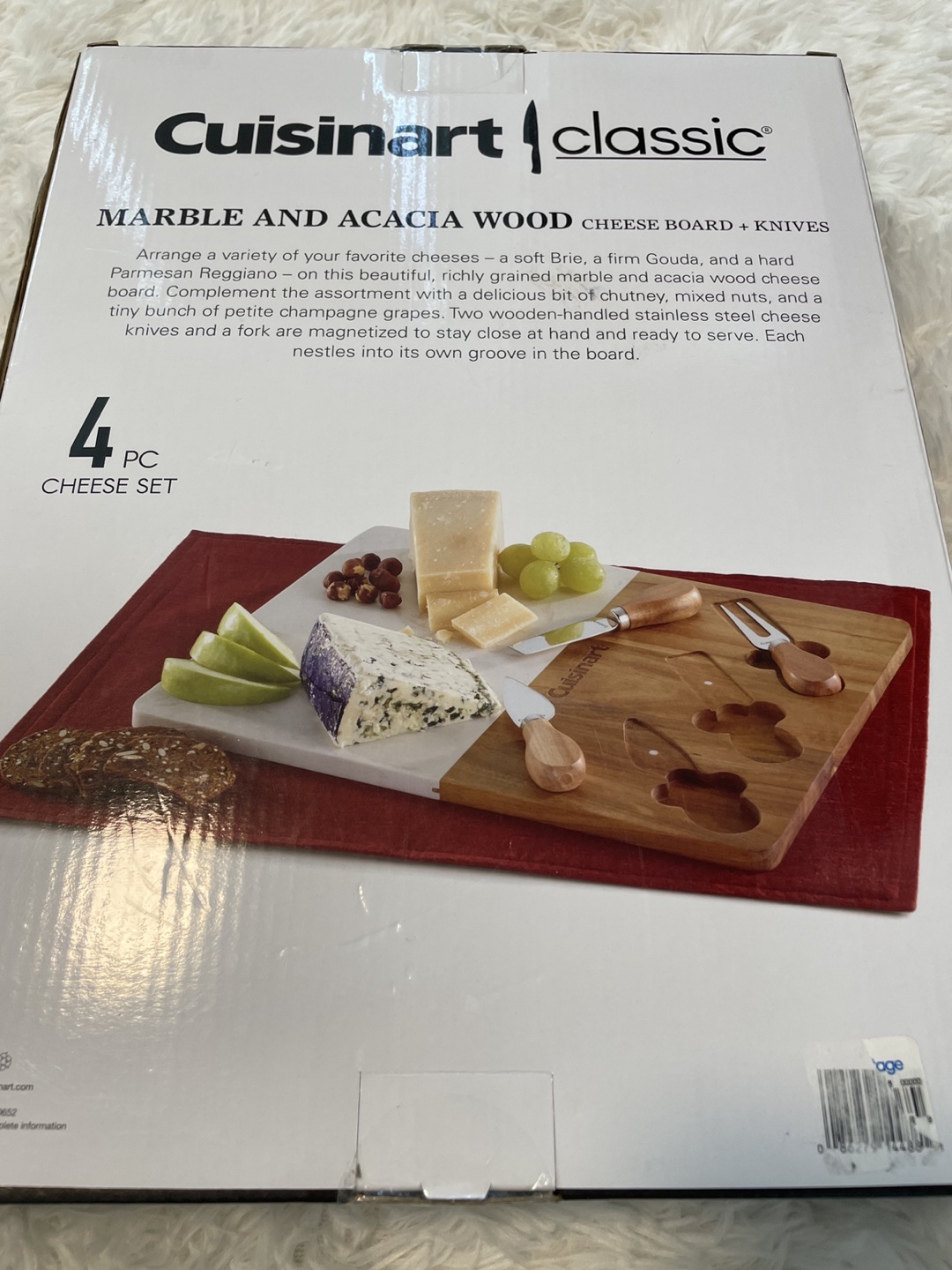 Cuisinart marble and acacia wood cheese board. New in box - photo 4