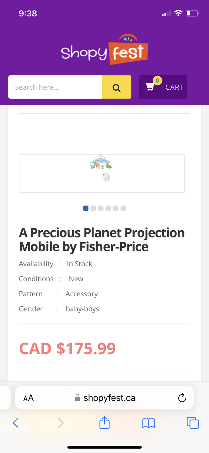 Fisher Price baby crib mobile - photo 4