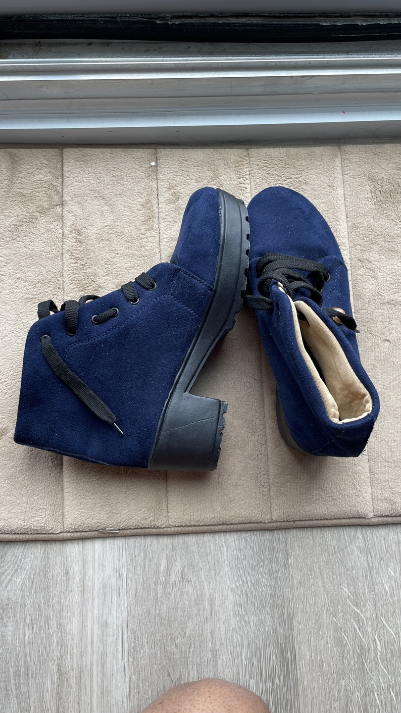 Denim designer women’s shoes - photo 4