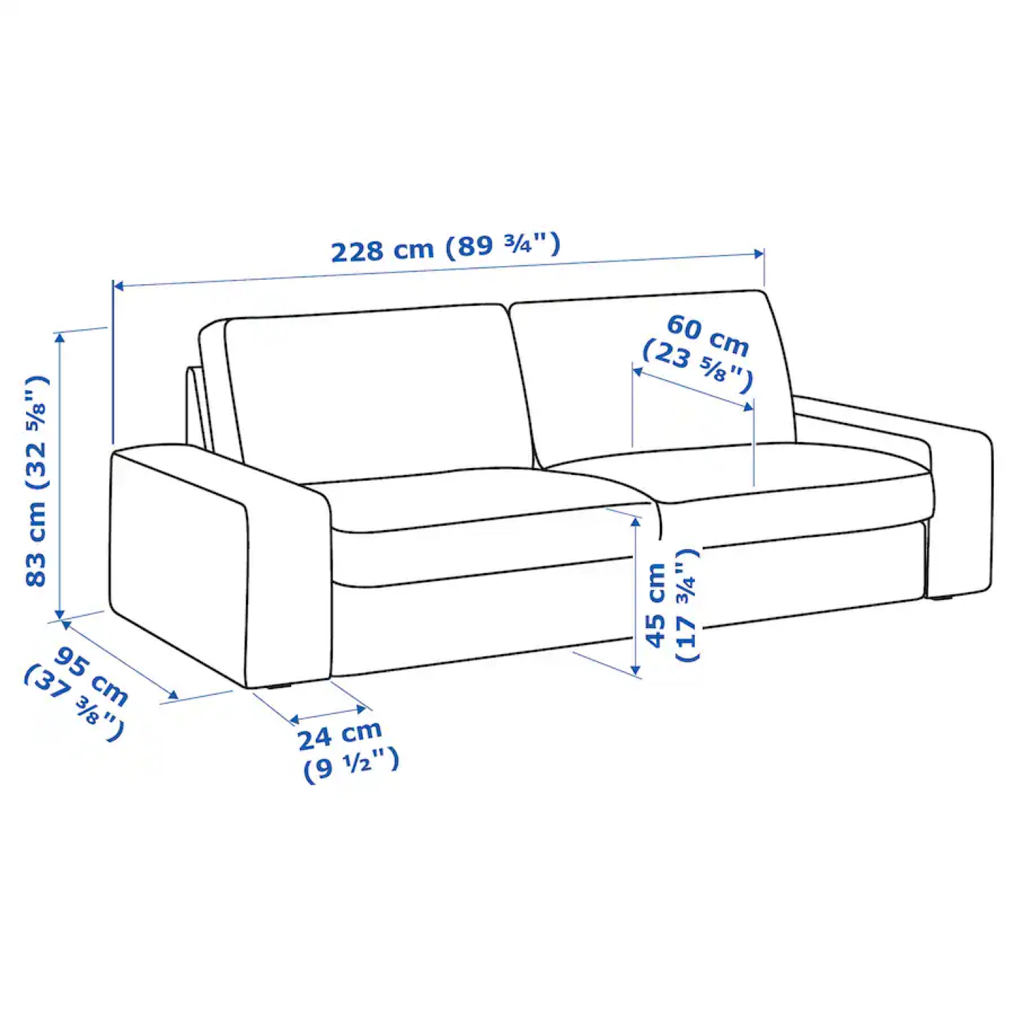 📢 FOR SALE: IKEA KIVIK 3-Seater Couch - Dark Grey 🏷️ - photo 5