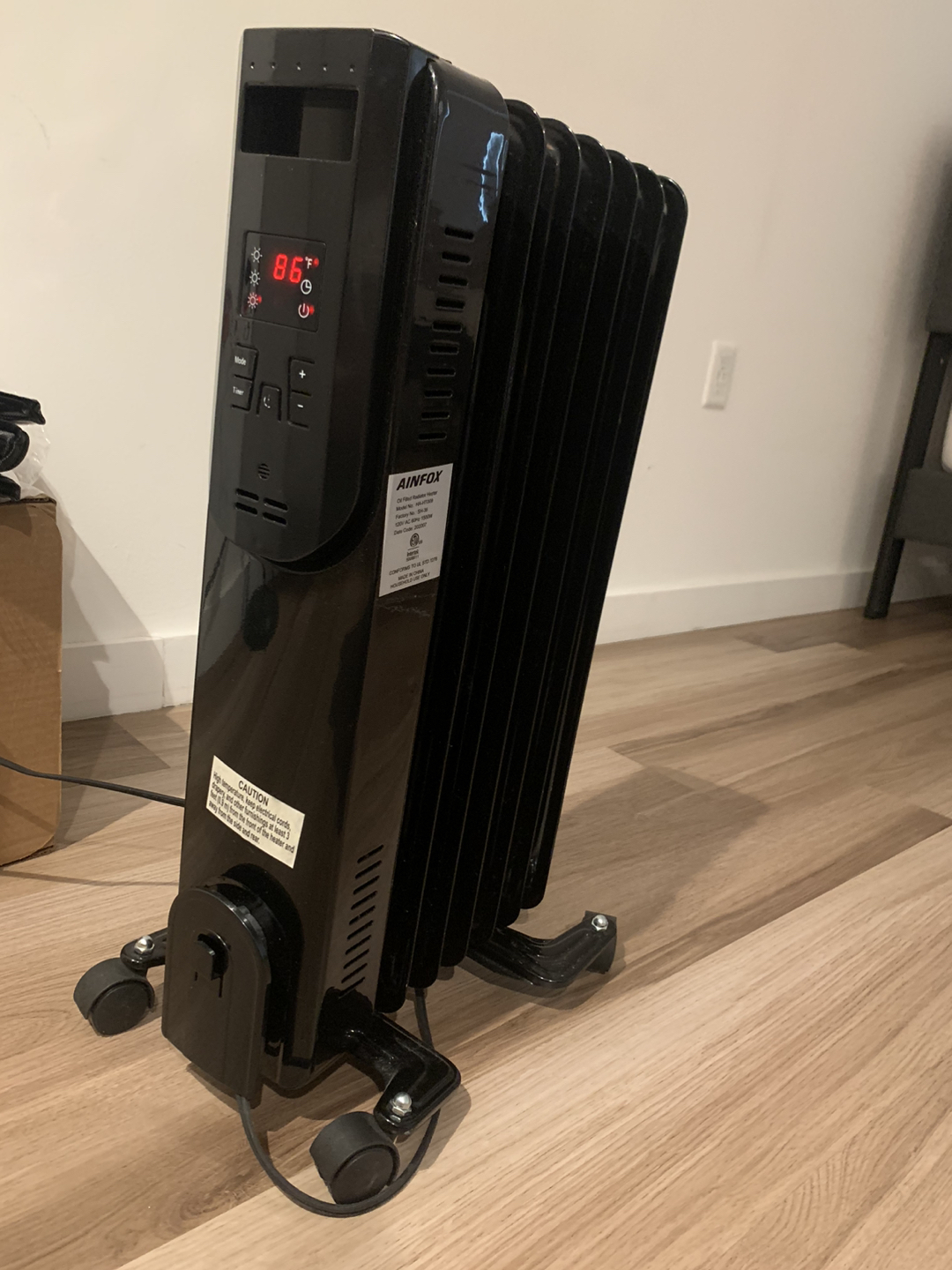 Radiant heater (remote control included)