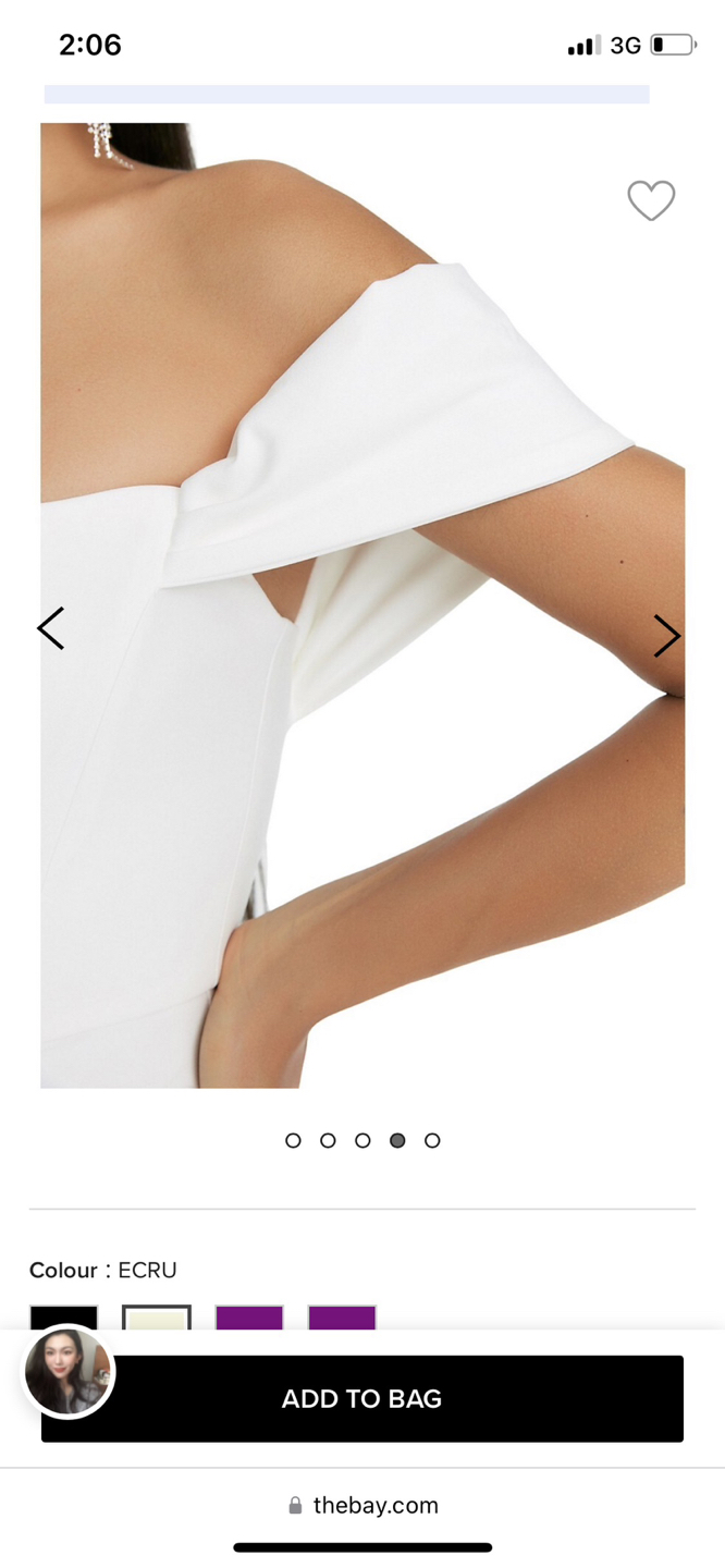 Brand new Bardot corset off the shoulder dress image indicator(5)