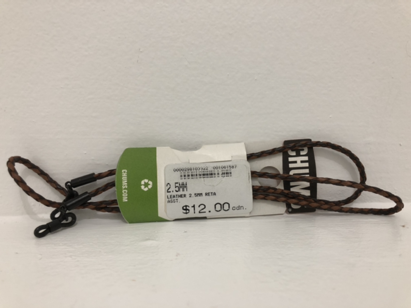 CHUMS eyewear leather retainer adjustable ends 2.5mm image indicator(2)