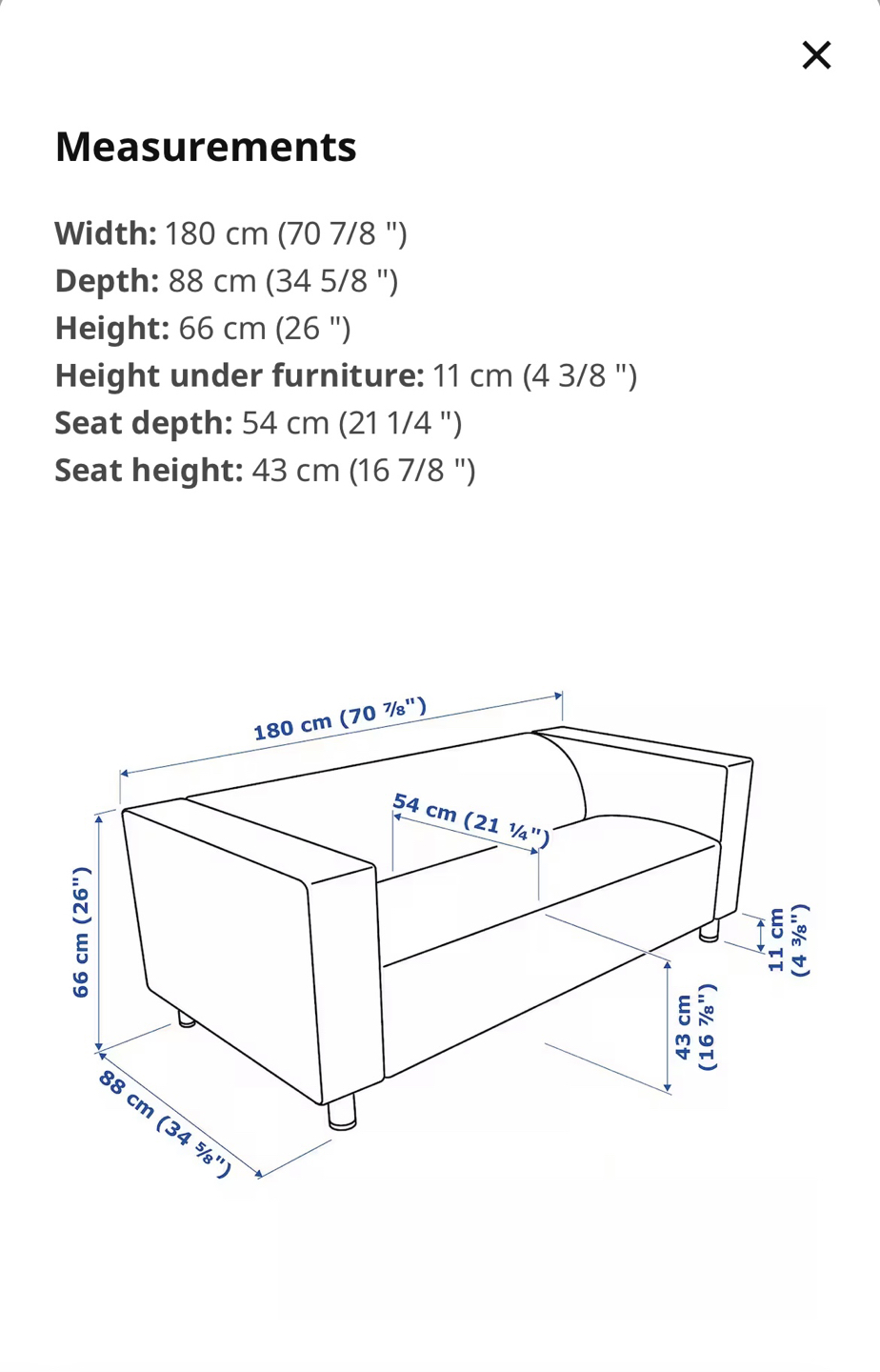 IKEA KLIPPAN Loveseat - photo 3