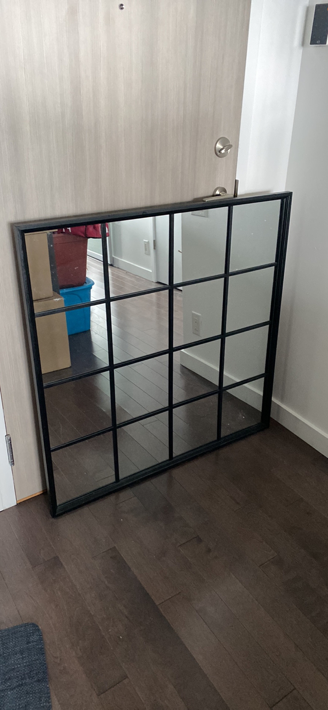 Window Pane Mirror