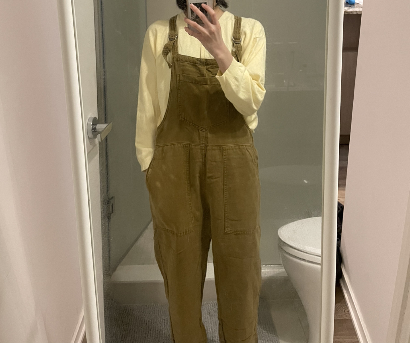 Brown Corduroy Overalls thumbnail