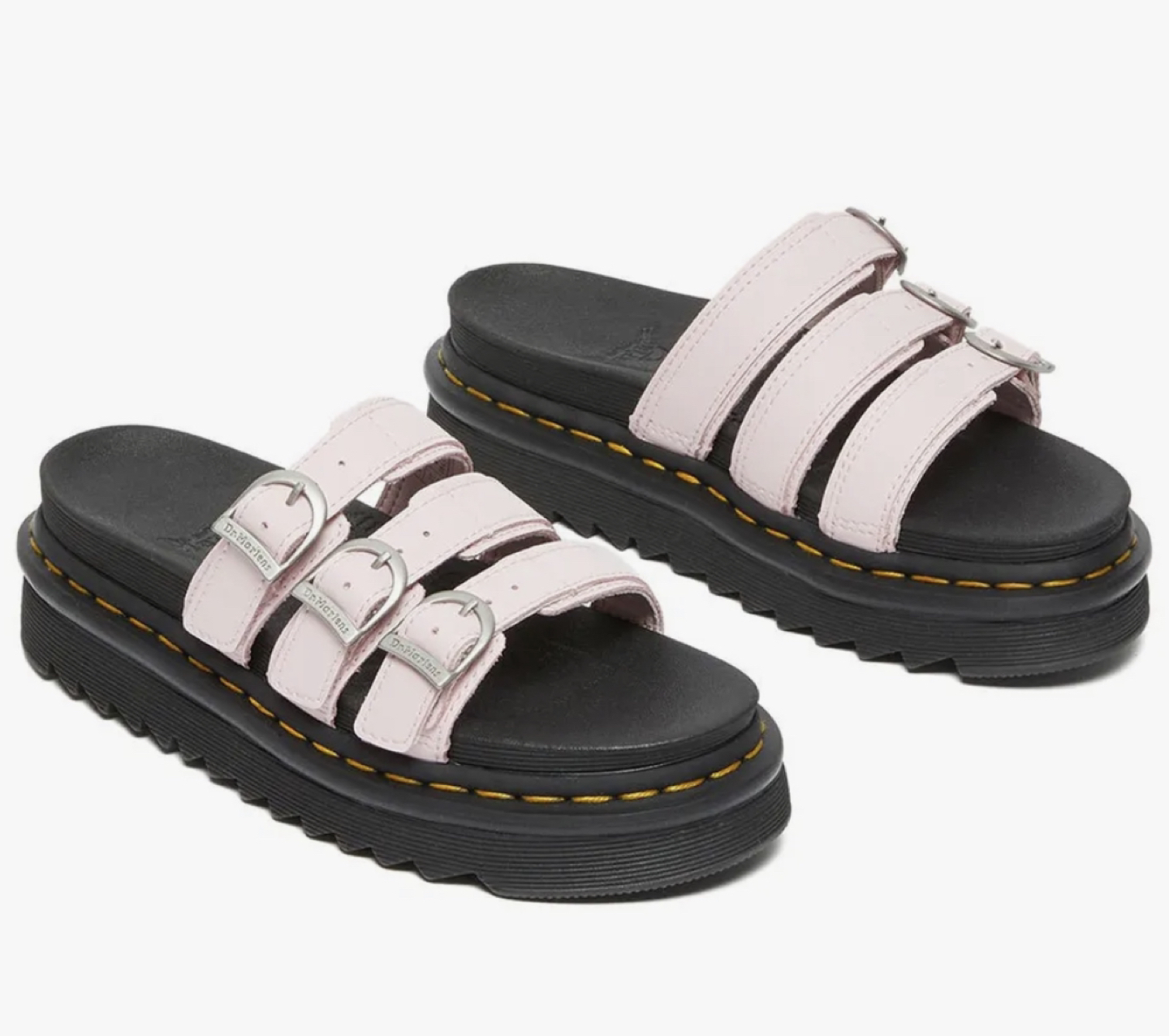 Dr. Martens pink slide sandals
