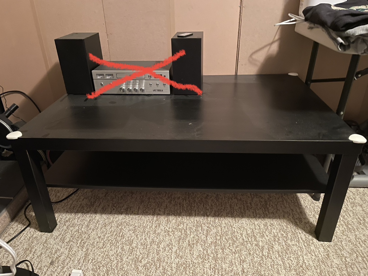 Black coffee table