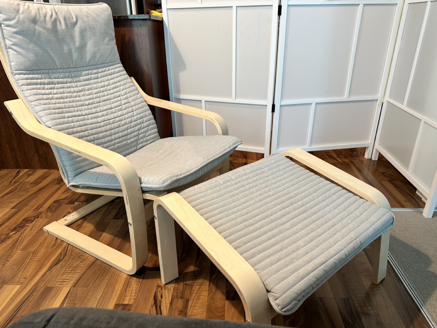 IKEA Armchair and footstool set
