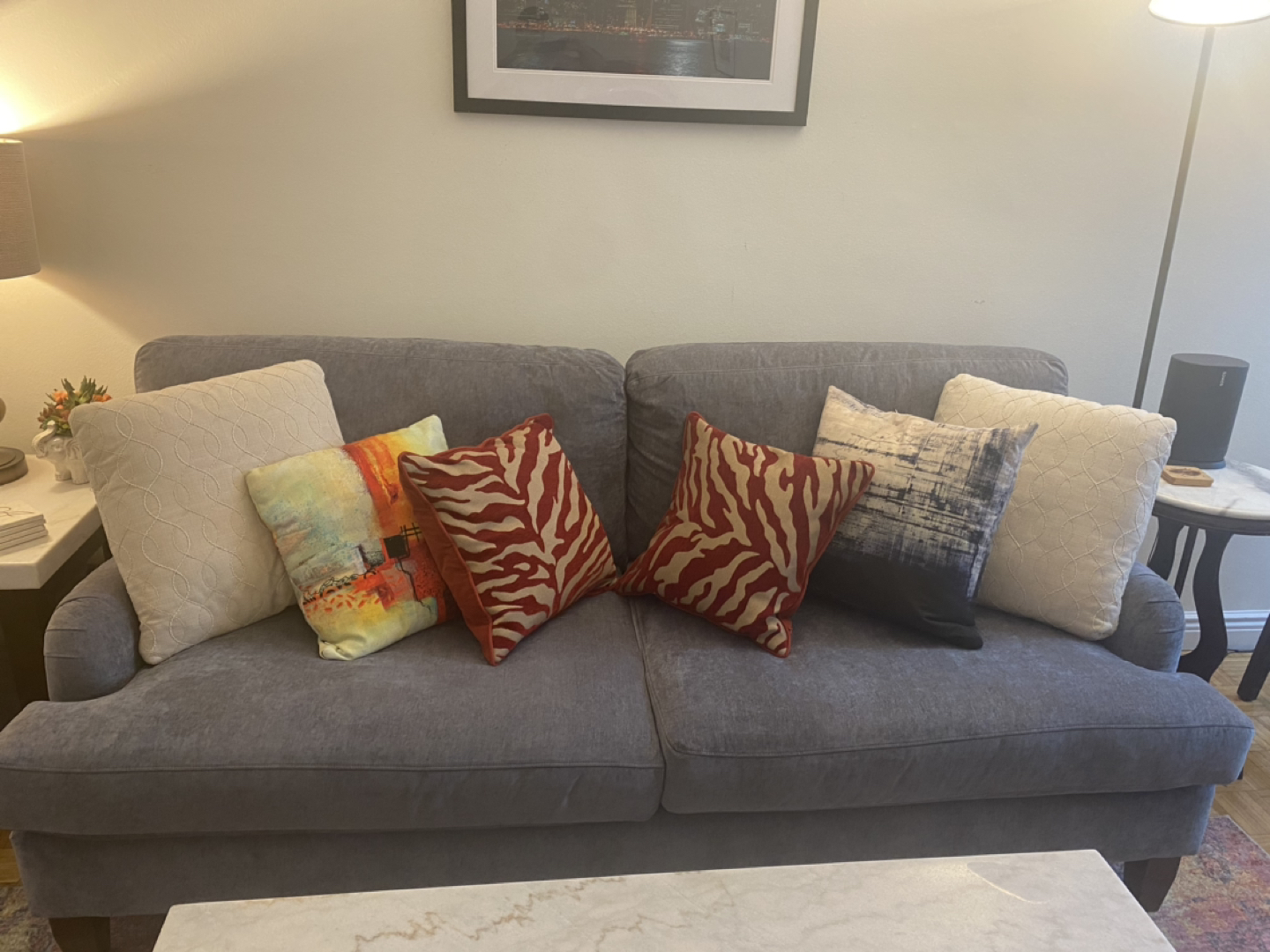 Raymour and Flanagan Grey Couch - photo 2