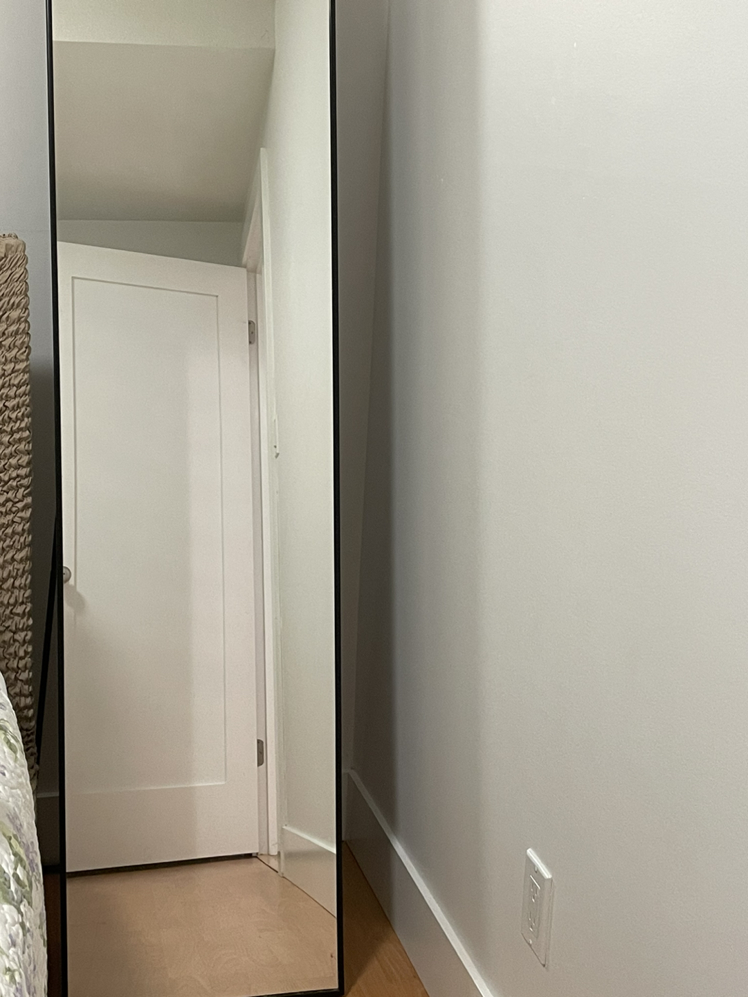 Ikea standing mirror - black