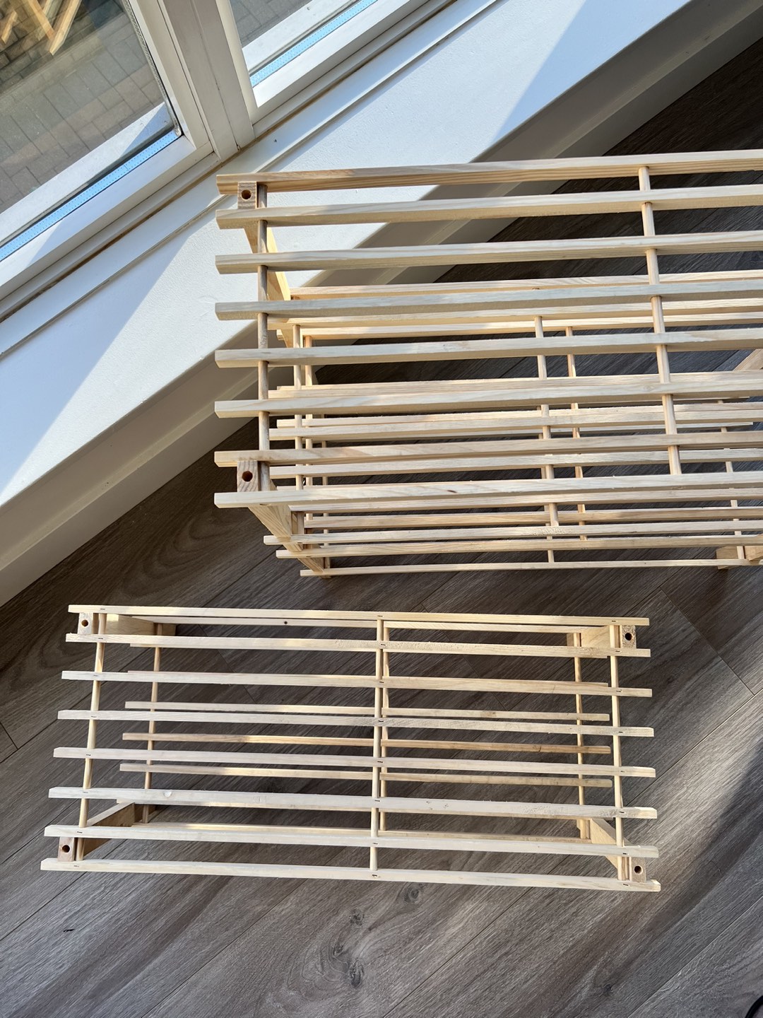 3 Wooden Shoe Racks - photo 2