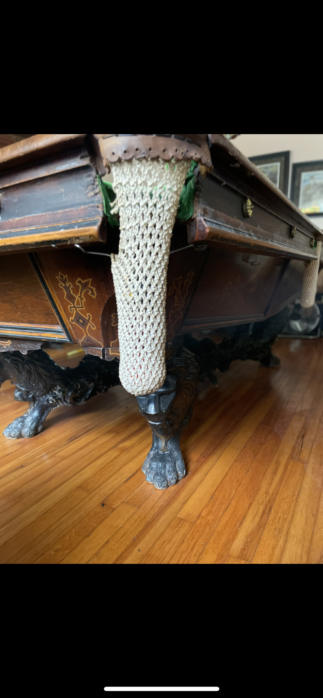 1875 Brunswick 5x10 Billiard Pool Table - photo 5
