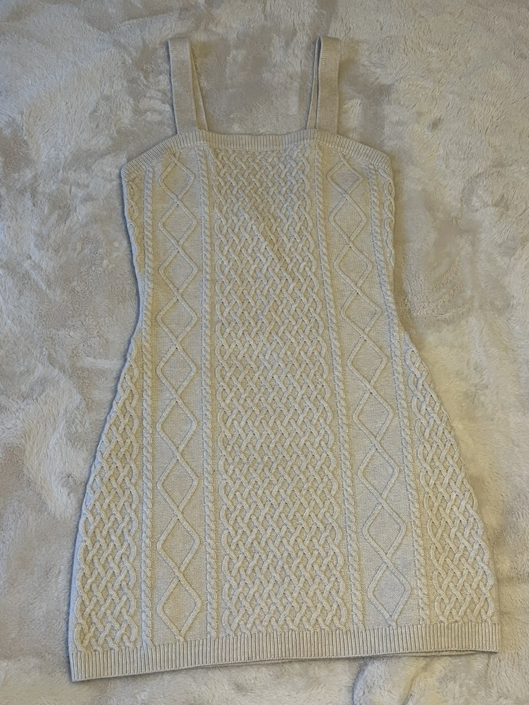 H&M White Knit Dress thumbnail