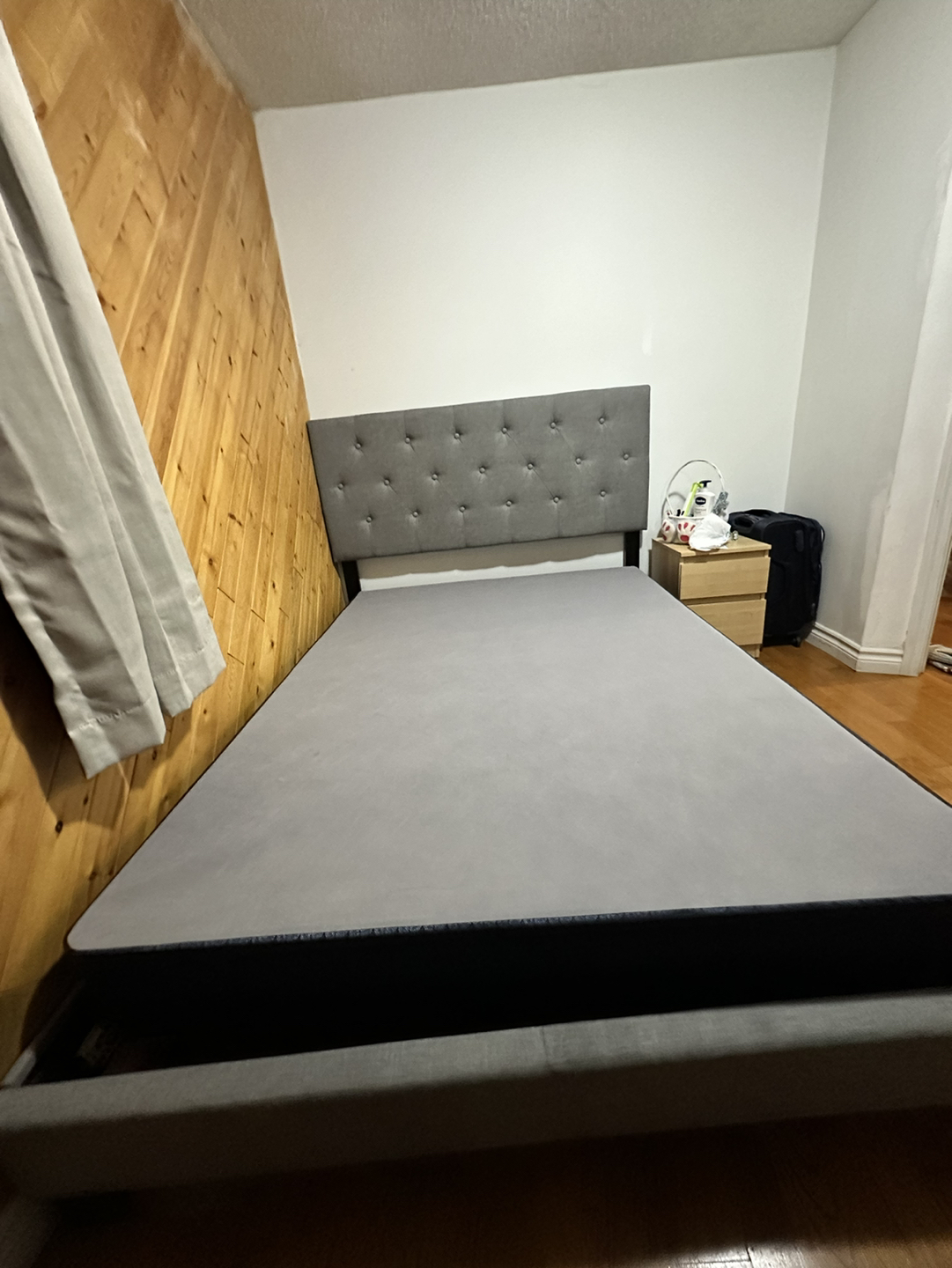 Full size bed frame box and FREE mattress for sale - photo 3