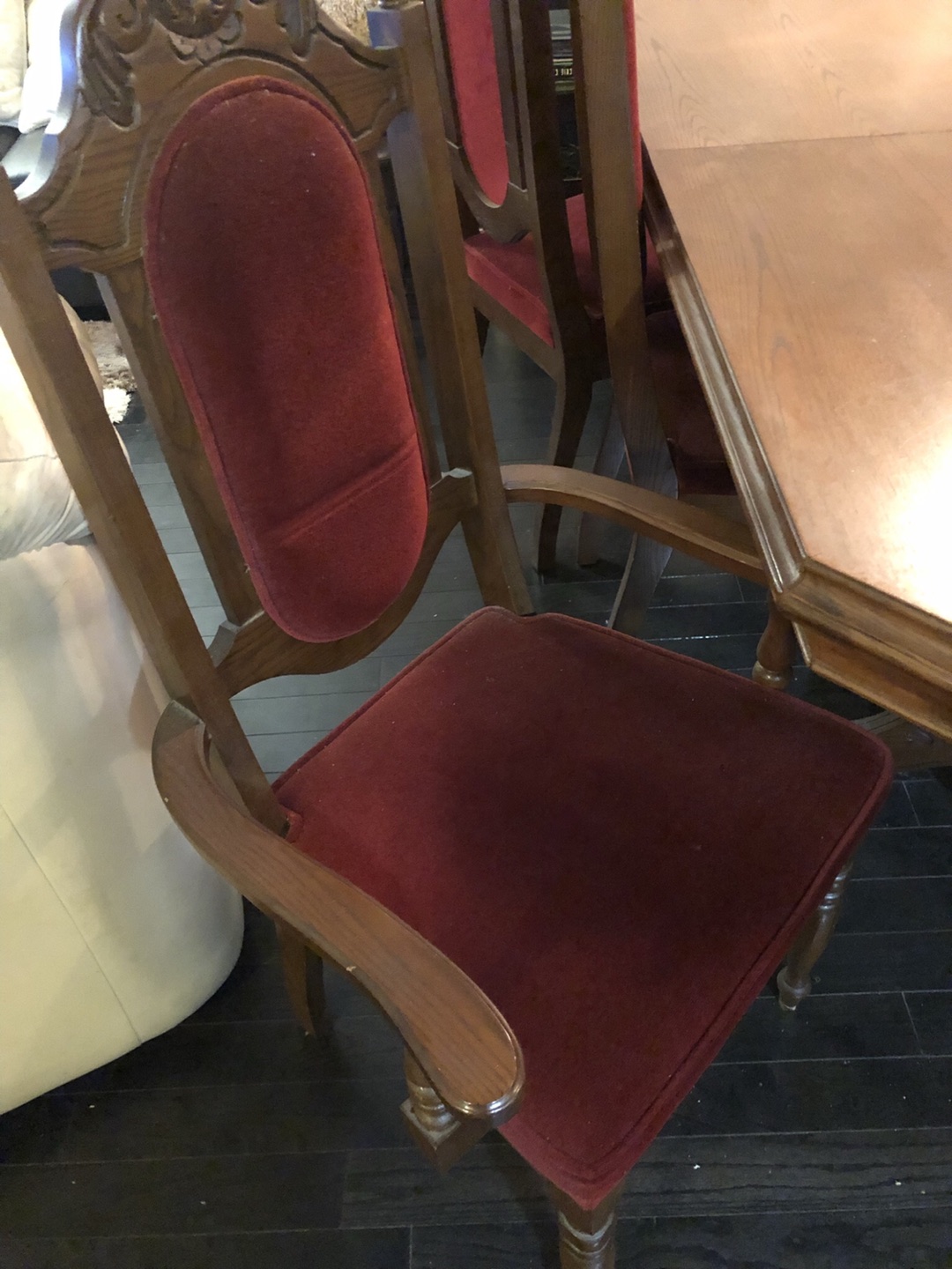 Dining table, chairs now also including buffet and hutch - photo 5