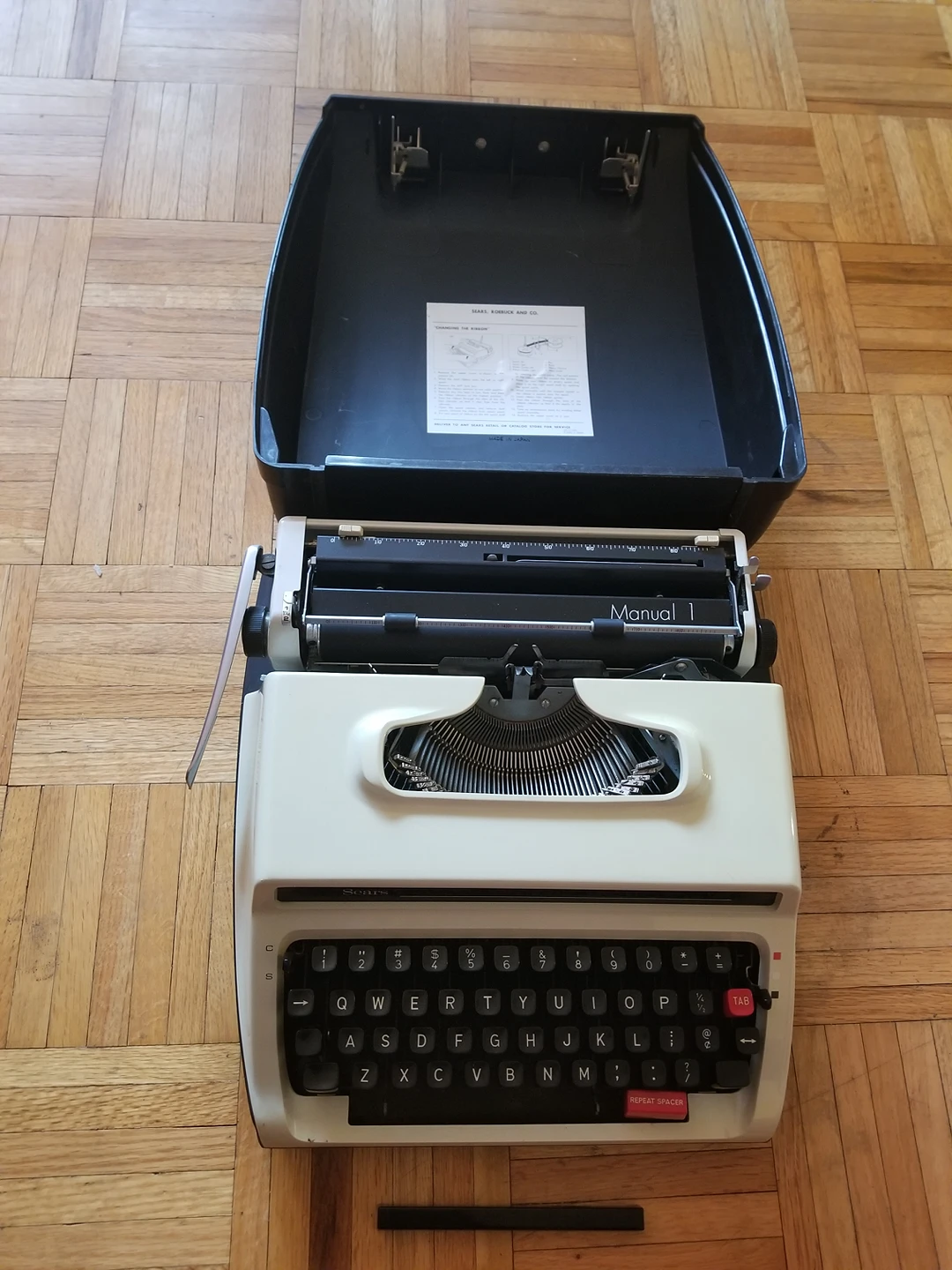 Sears Portable Typewriter With Case