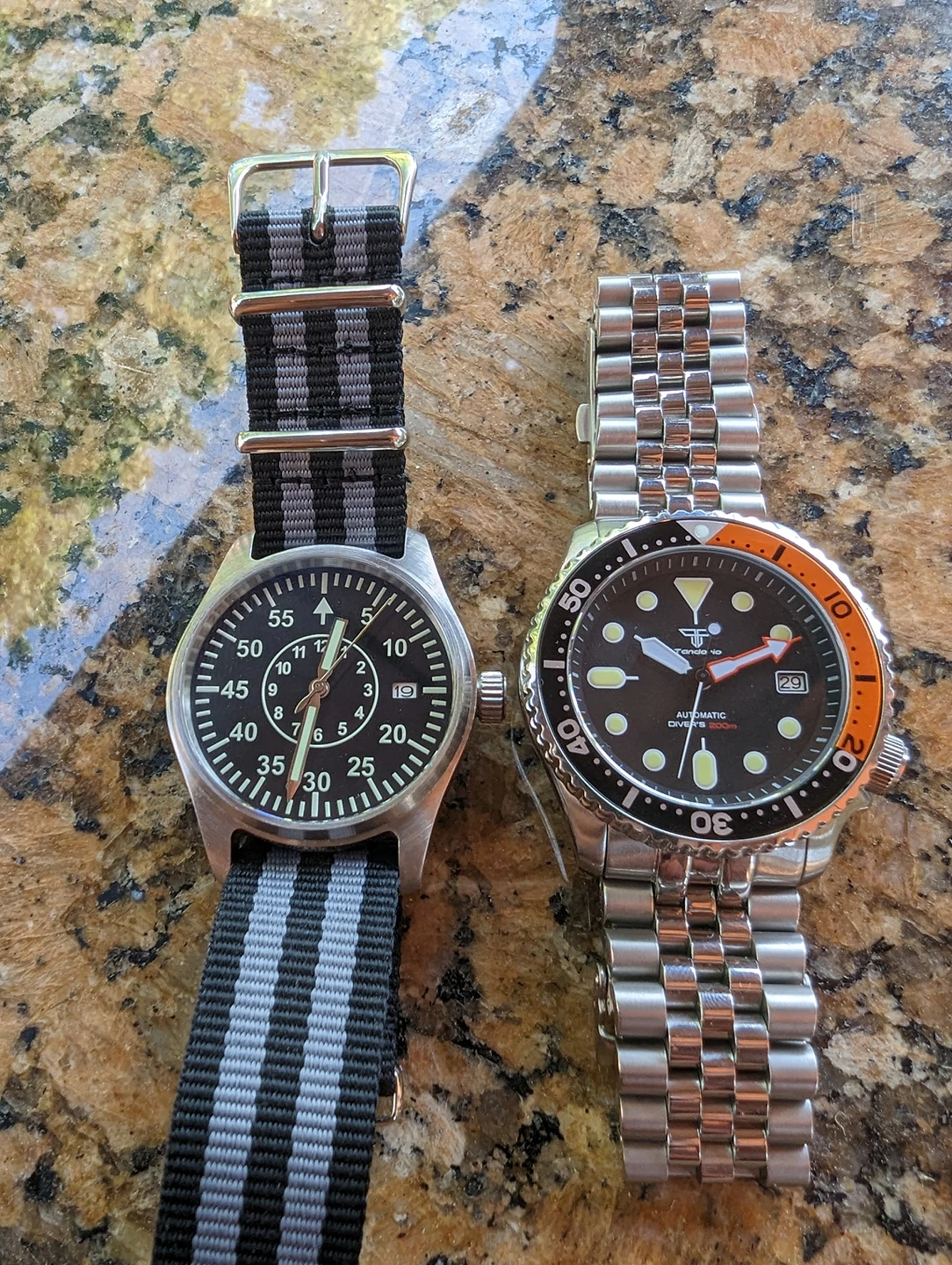 Steeldive and Tandorio Automatic Watches