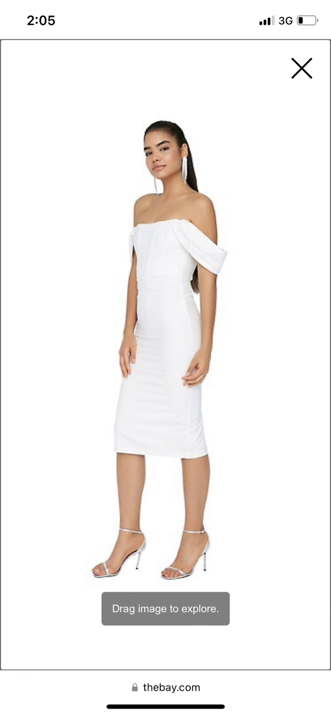 Brand new Bardot corset off the shoulder dress image indicator(2)