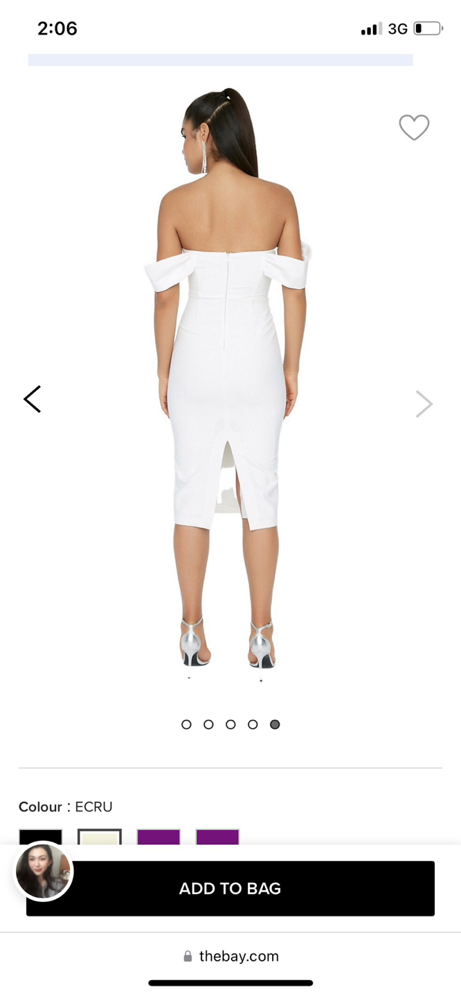 Brand new Bardot corset off the shoulder dress image indicator(6)