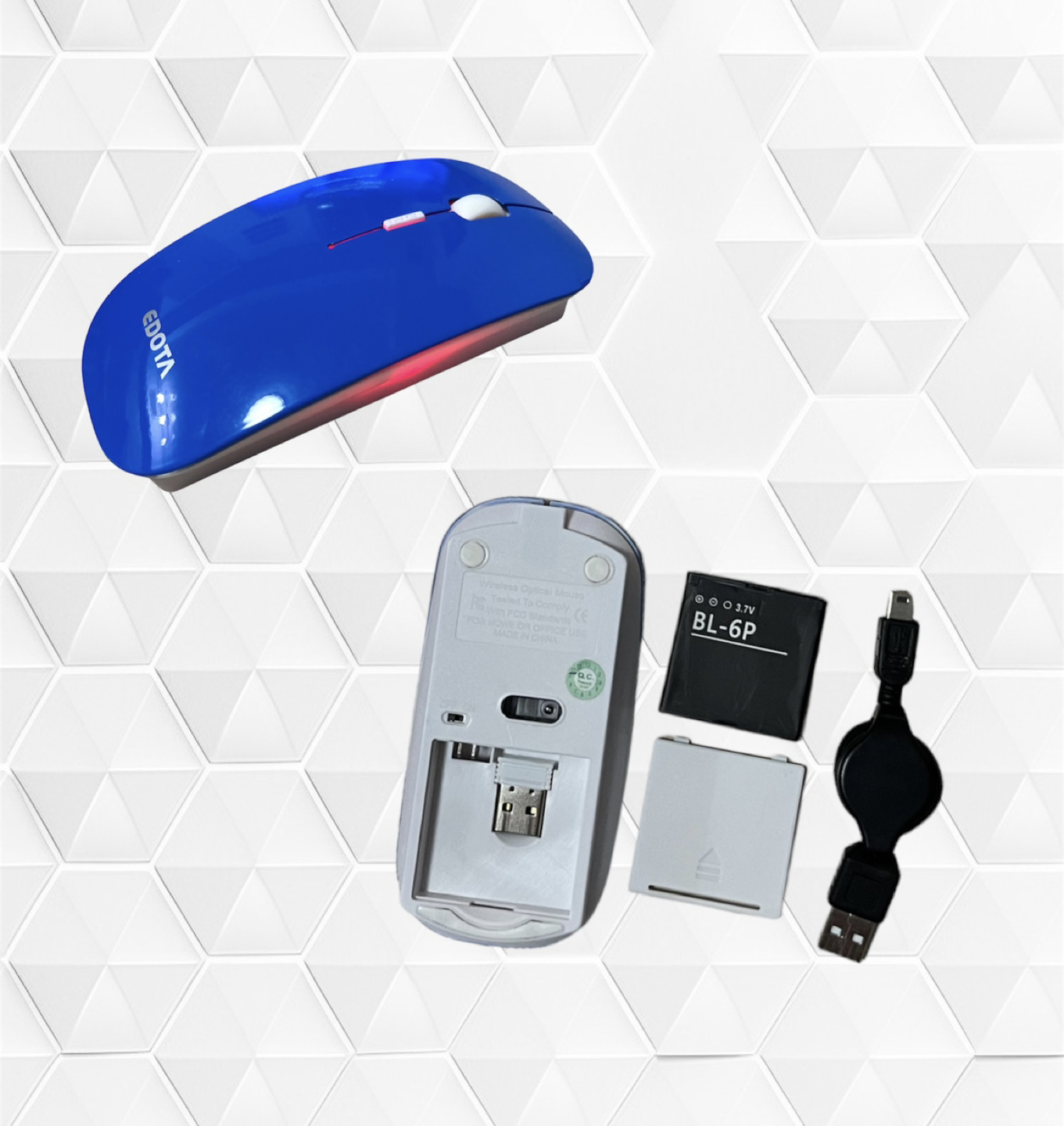 🥰 Rechargeable Wireless Mouse image indicator(2)