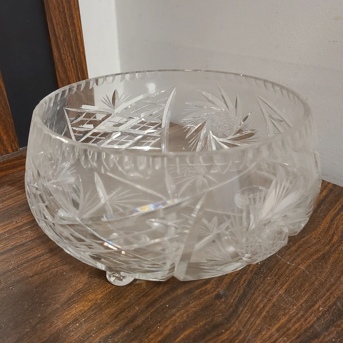 Vintage Crystal Bowl & Plate image indicator(4)
