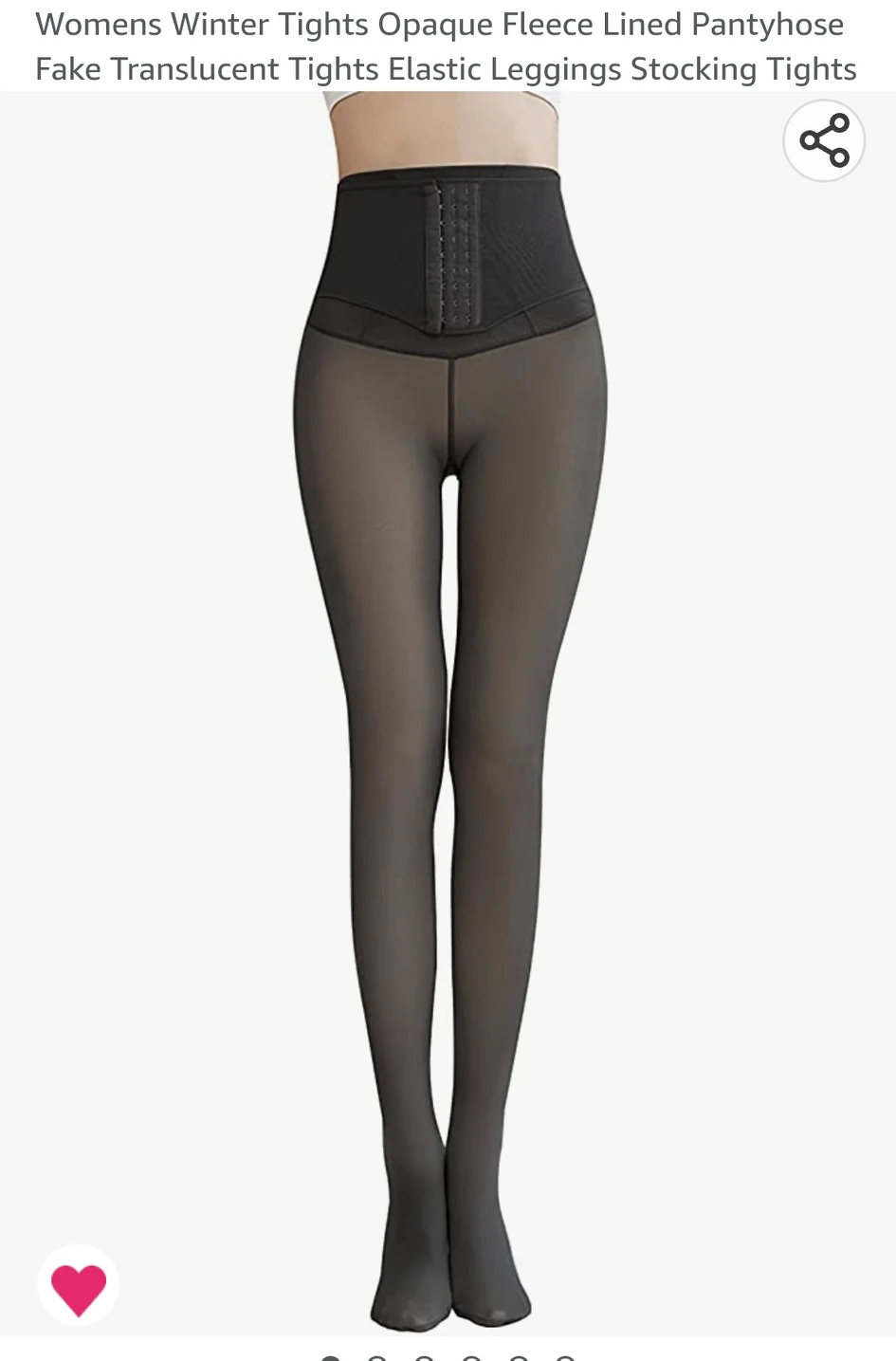Opaque Fleece Lined Tights/Pantyhose