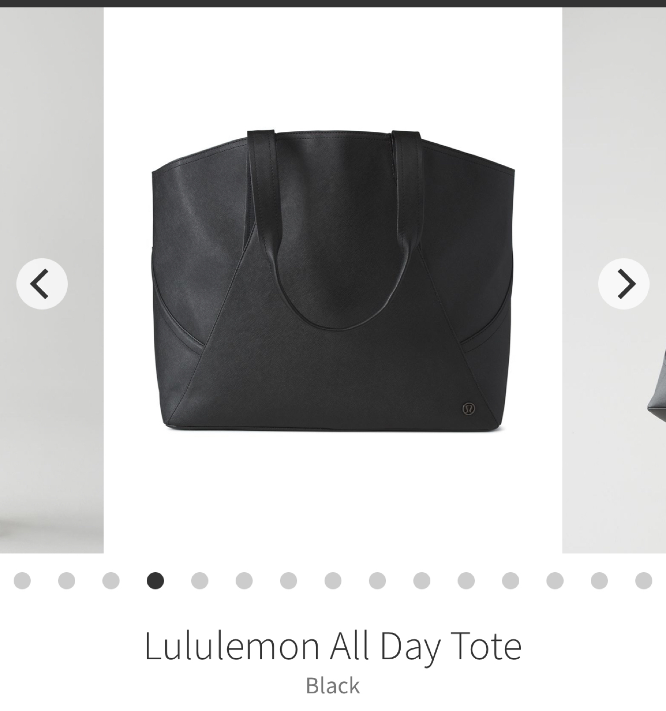 Lululemon All Day tote black