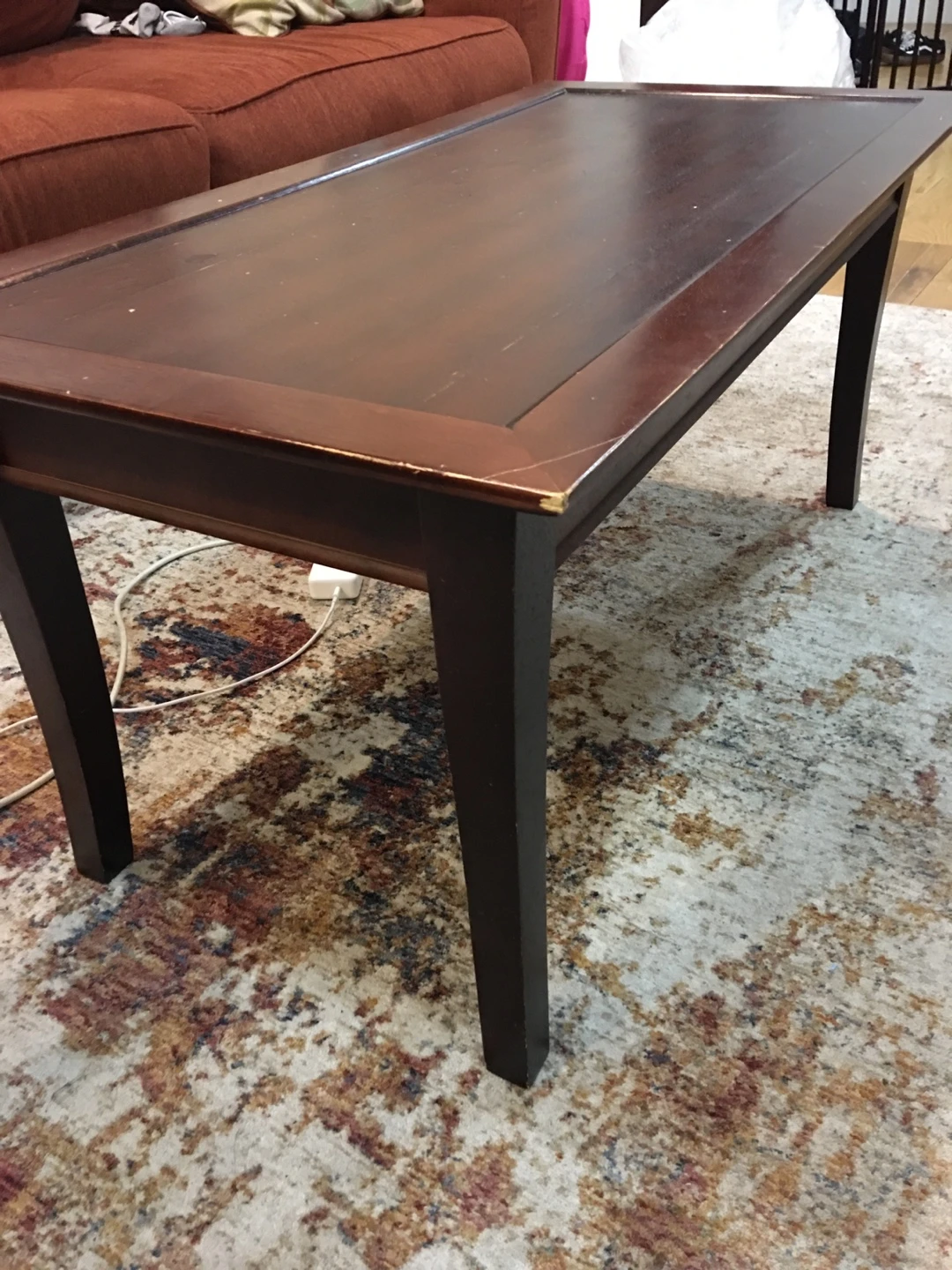 wooden coffee table - photo 2