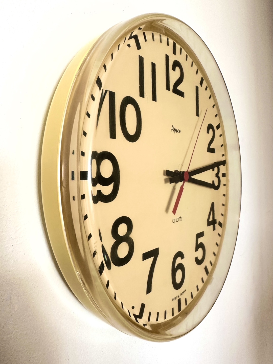 Awesome vintage plastic domed wall clock