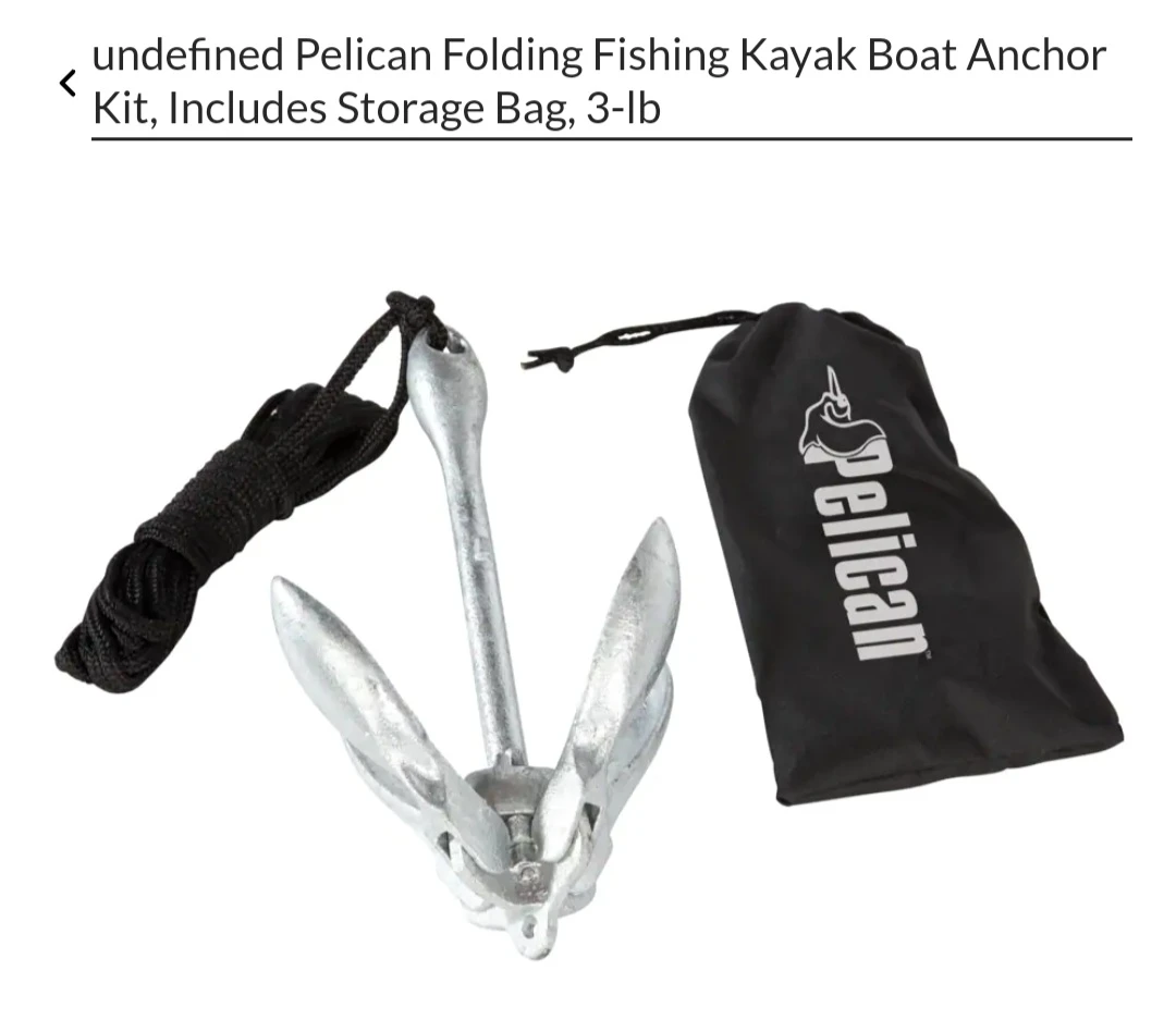 Kayak Boat Anchor Kit, Includes Storage Bag, 3-lb thumbnail