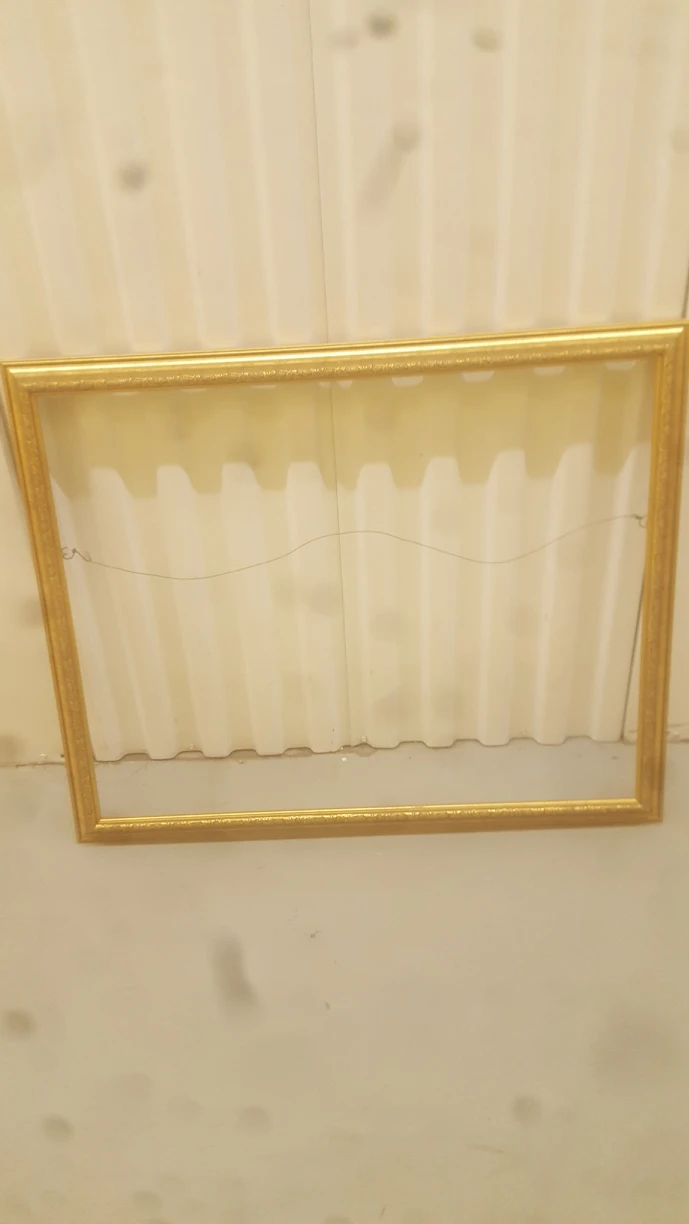 Large wood Gold painted Frame 23 x 26 in thumbnail