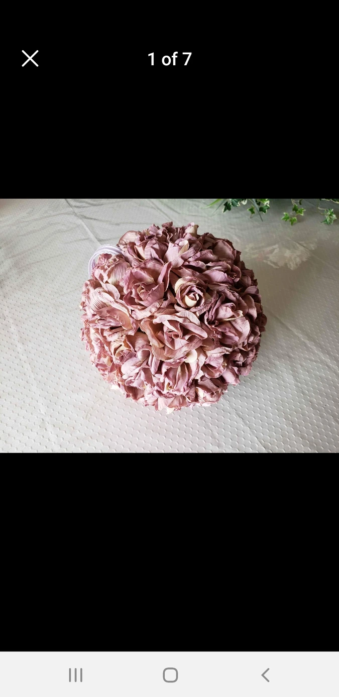 8.5" Large flower Kiss Ball For Wedding Or Decor,