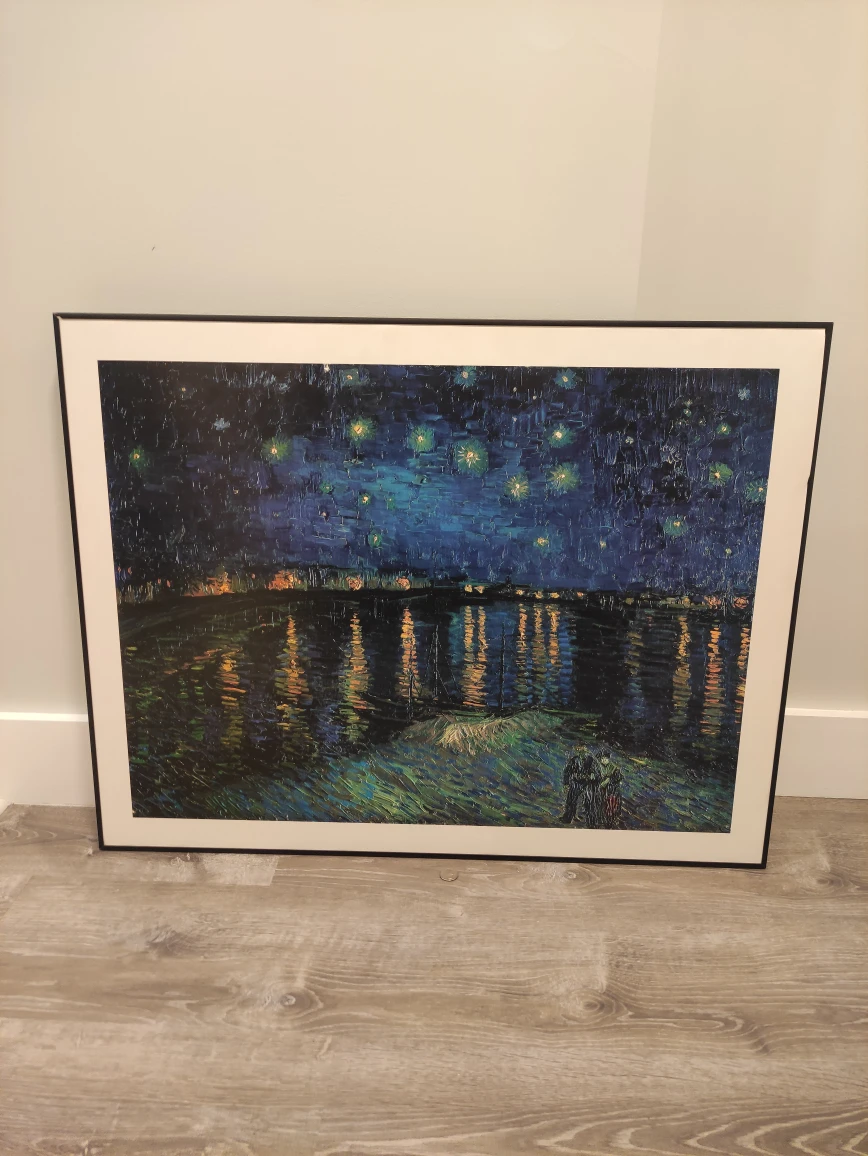 Framed big print - Starry Night Over the Rhône