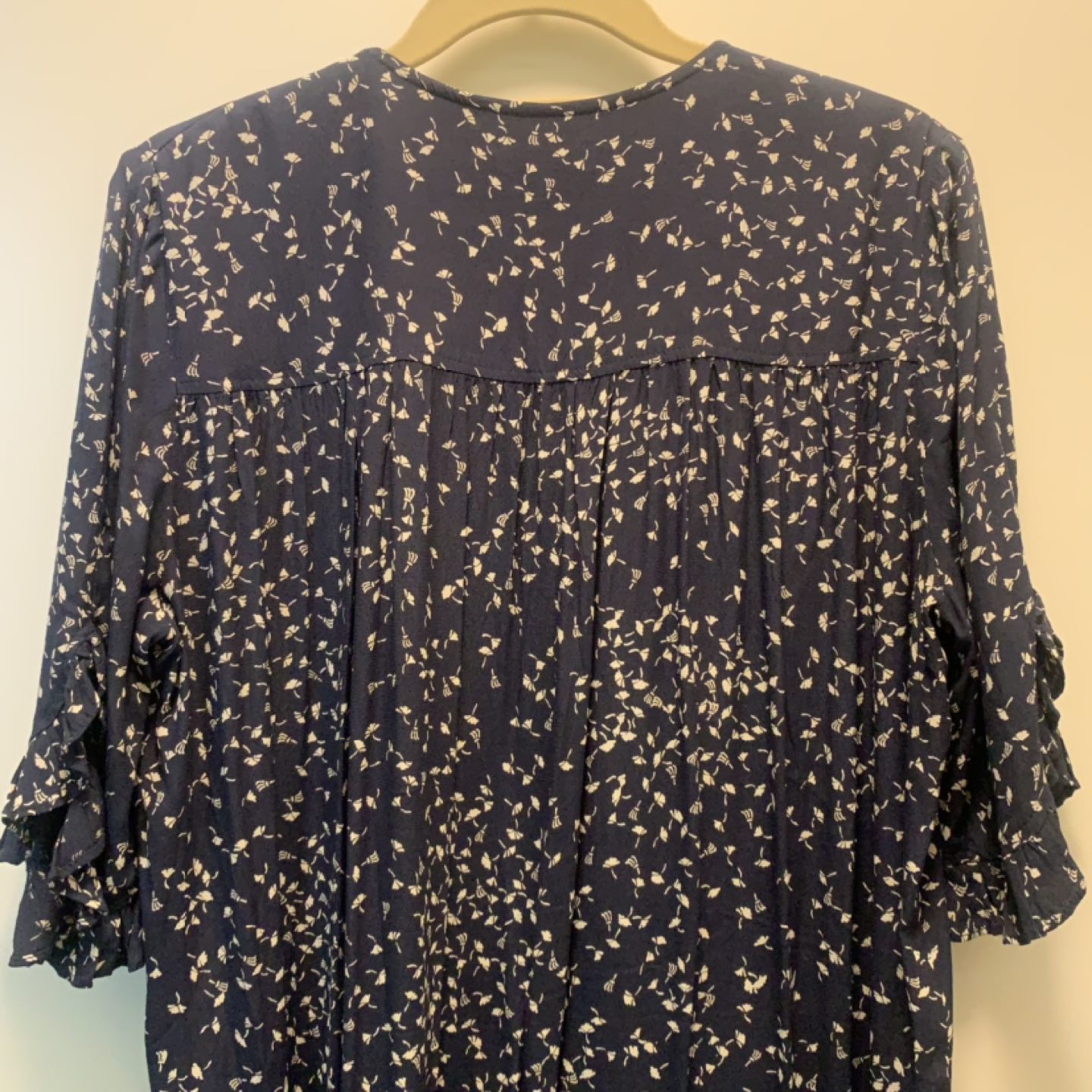 Ganni Navy Maxi Dress Sz 38 image indicator(7)