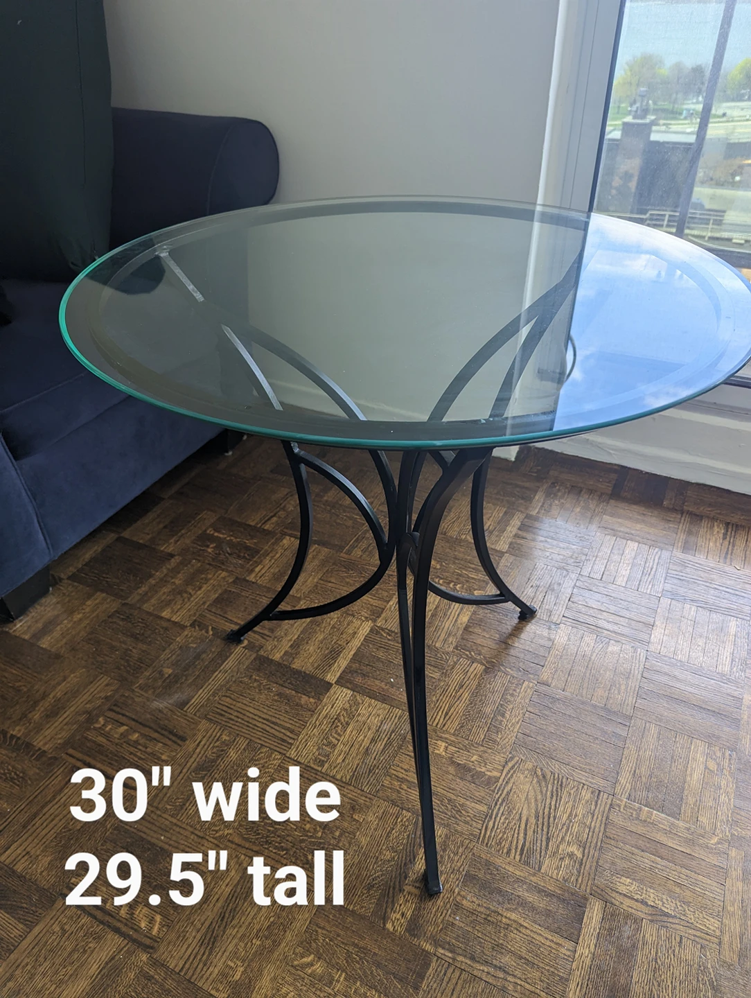 Glass top bistro table thumbnail