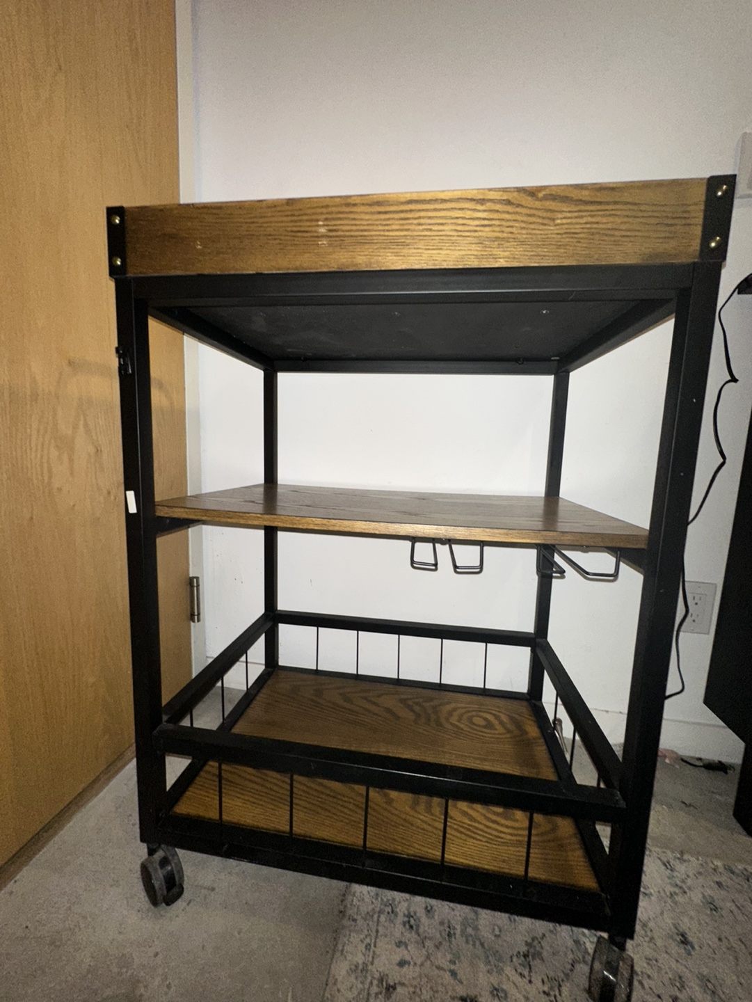 Solid Wood Bar Cart - photo 2
