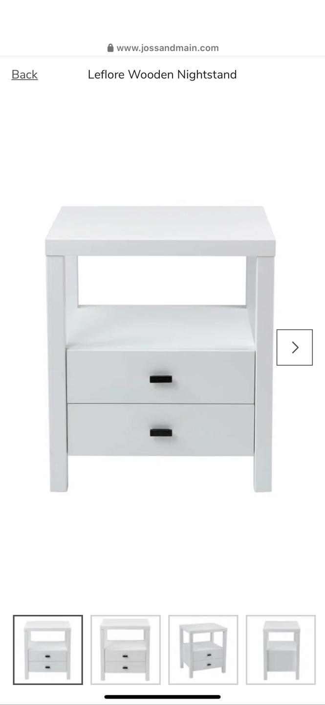 Leflore Wooden Nightstand - photo 5