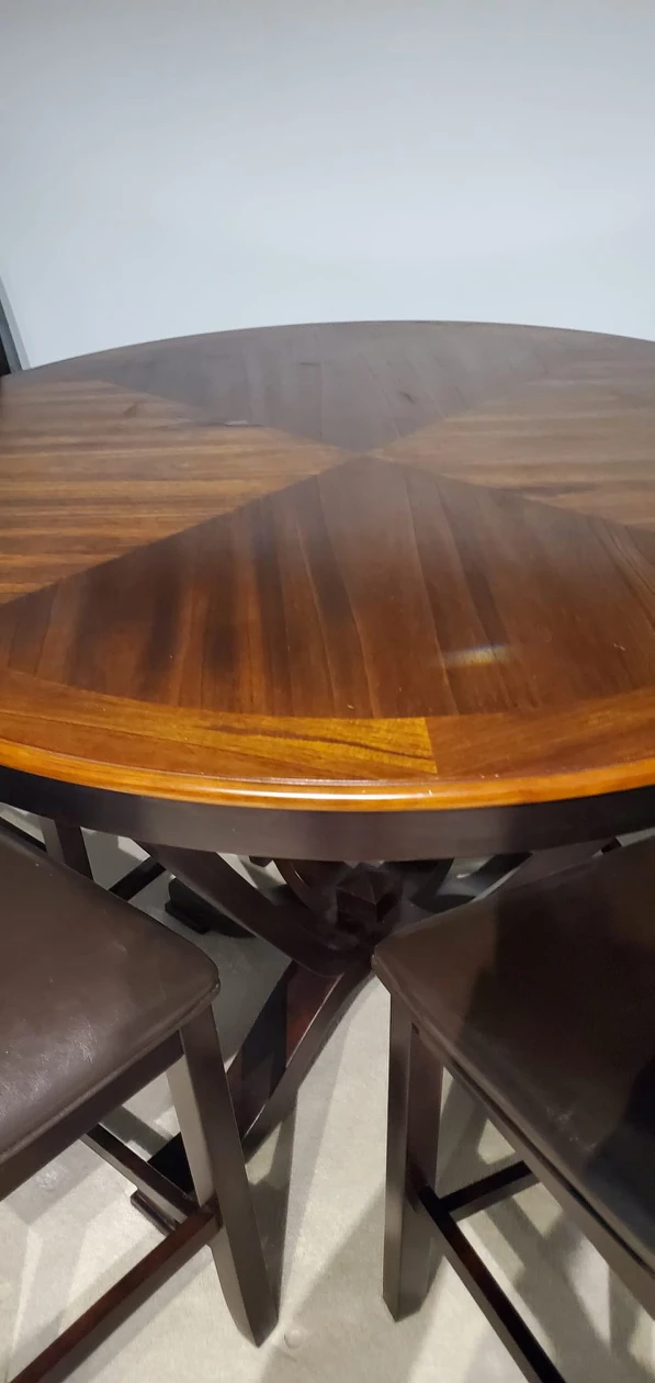 5 PCs Rounded dining table+Chairs - photo 2