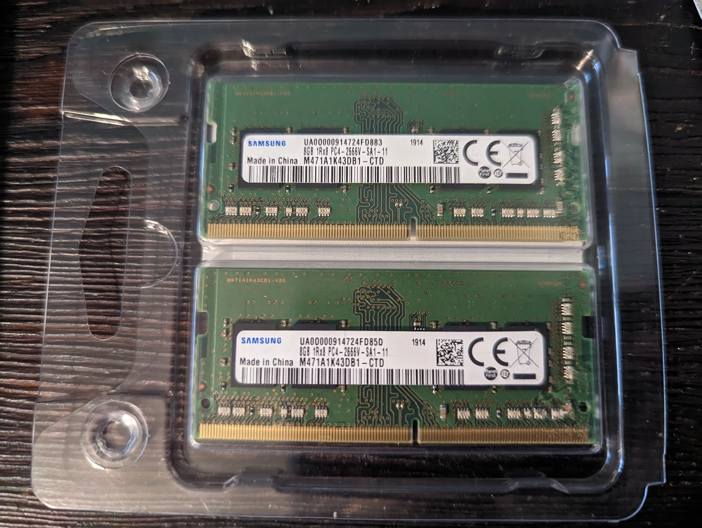 Samsung laptop DDR4 ram  16 GB 2666MHZ CL19
