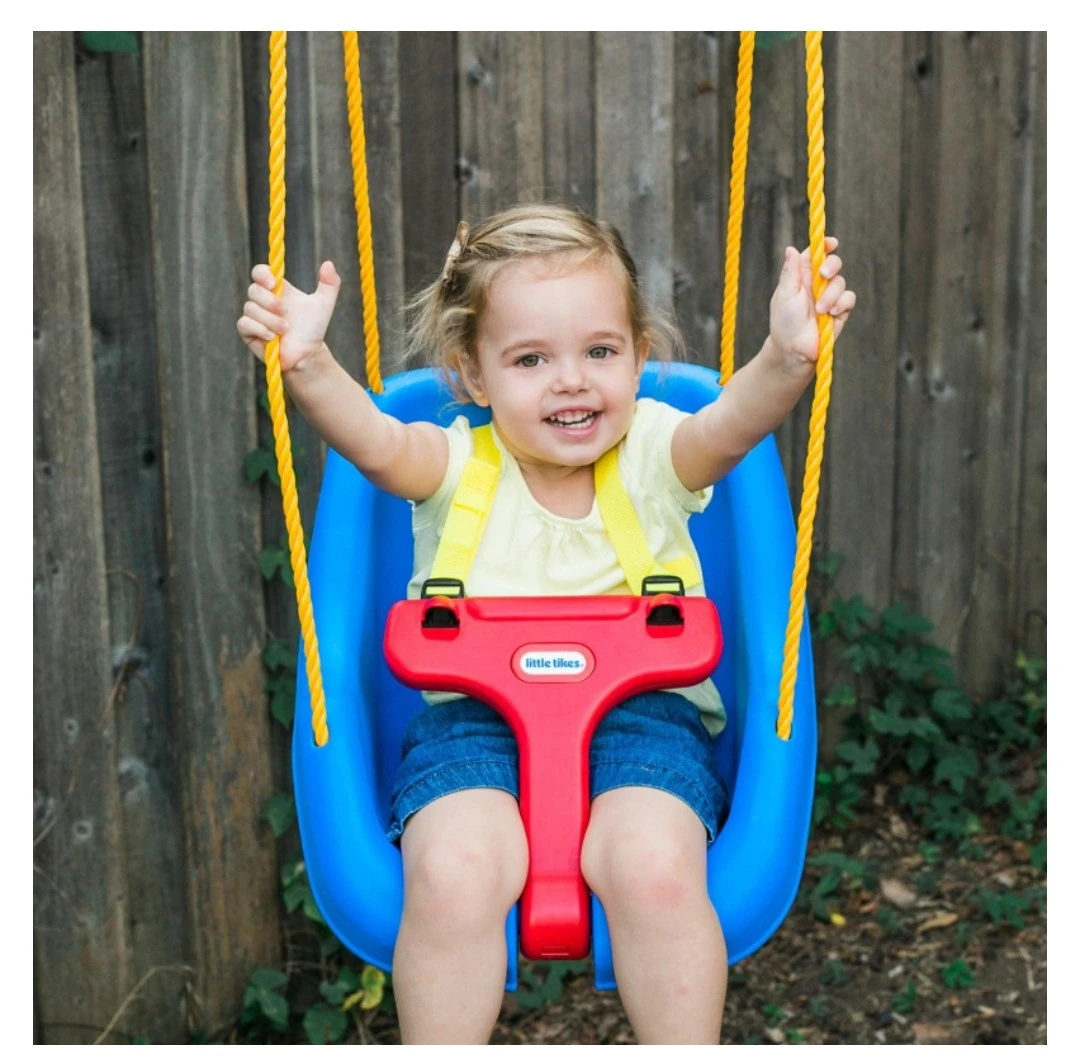 LITTEL TIKES 2-IN-1 SNUG 'N SECURE  SWING BLUE, - photo 5