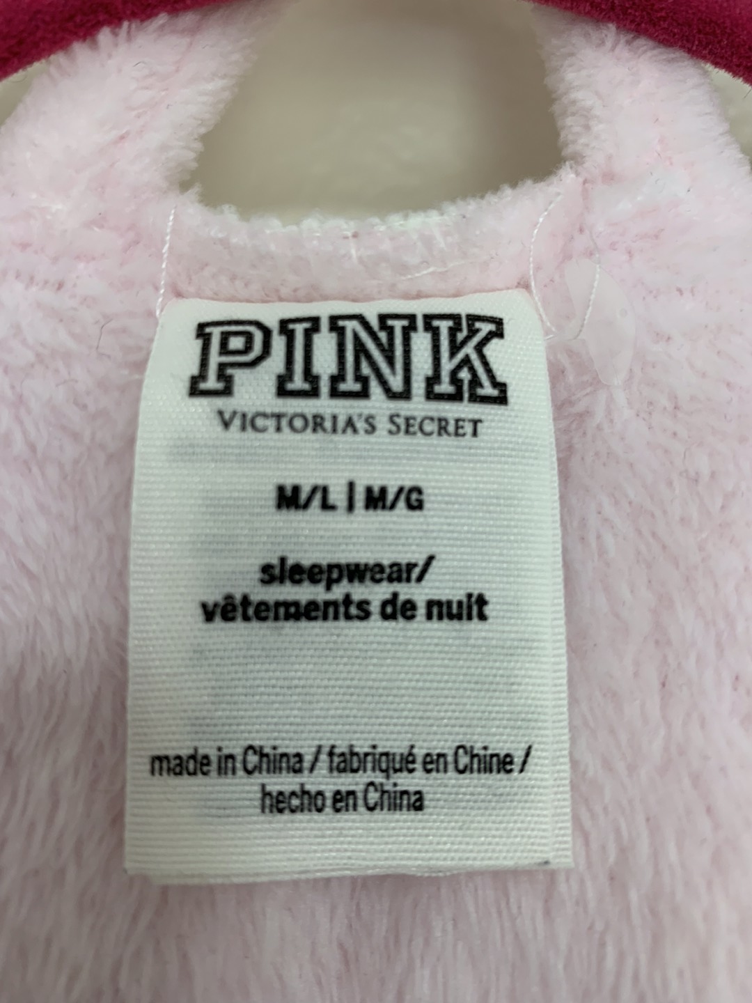 Pink bathrobe with gold sequence logo,Sherpa linen. - photo 5