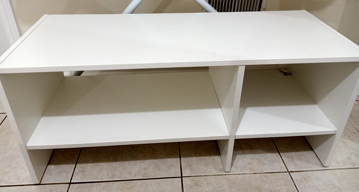 TV bench white - photo 2