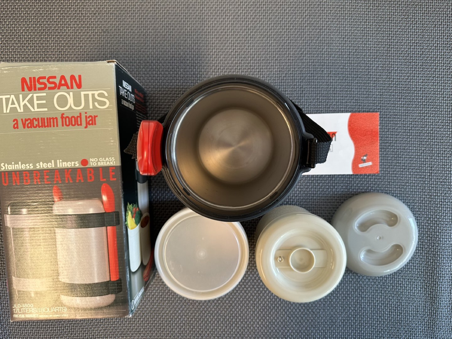 Nissan Take Outs Vacuum Food Jar Unbreakable Stainless Steel - photo 3