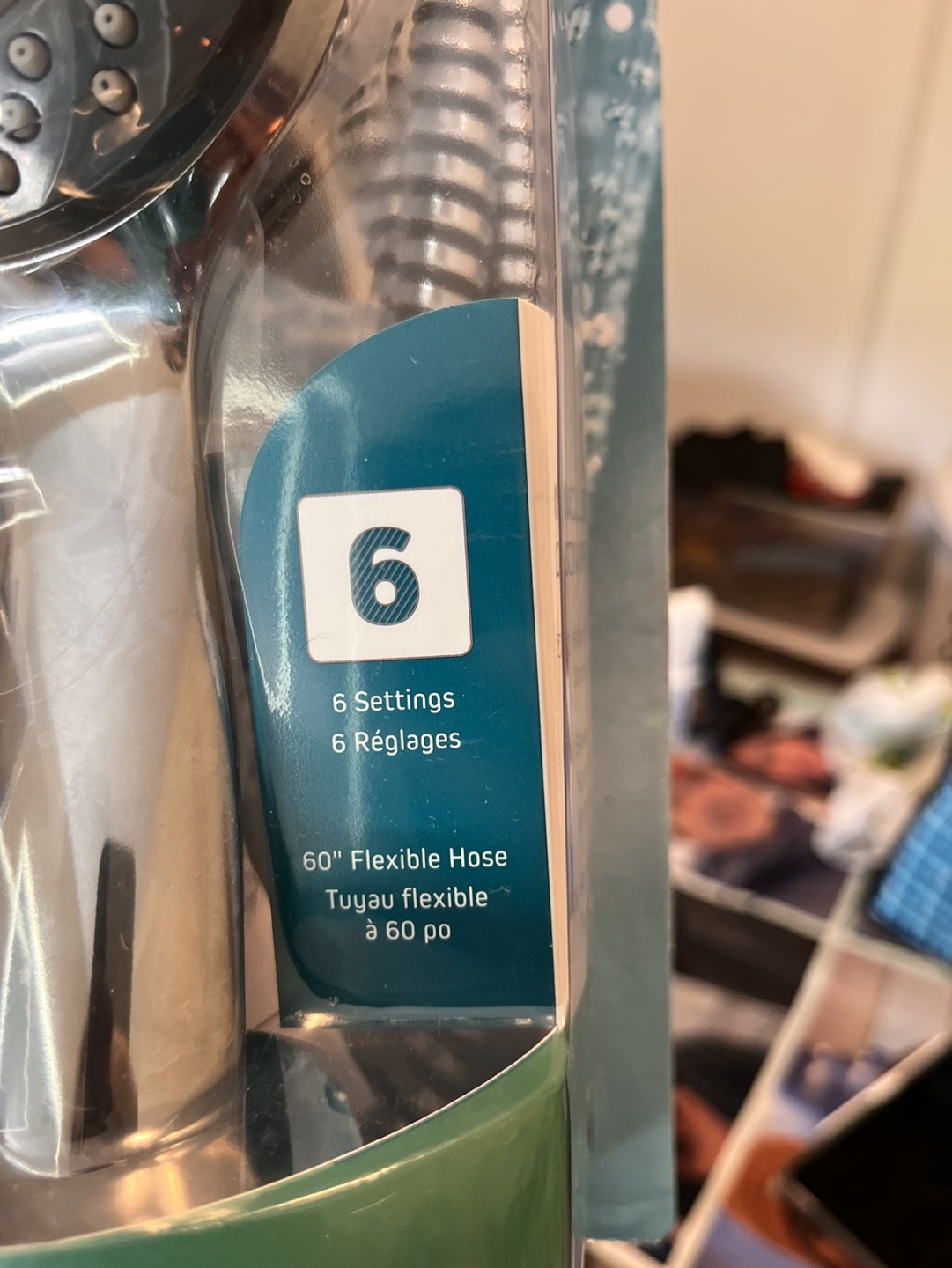 Peerless 6-Setting Handheld Shower Head, Non-Slip Finger Grip image indicator(3)