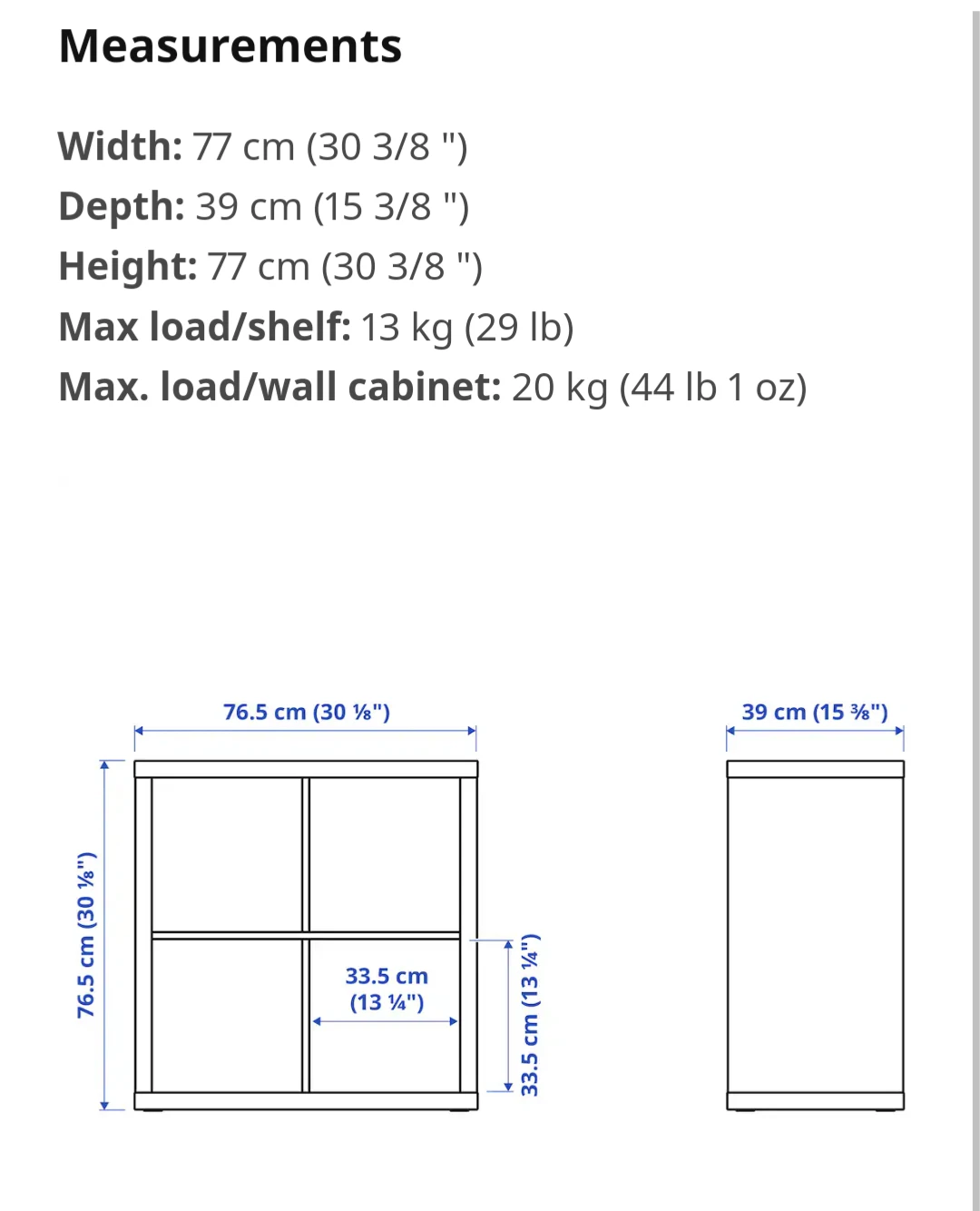 Ikea Kallax Cube Storage - photo 3