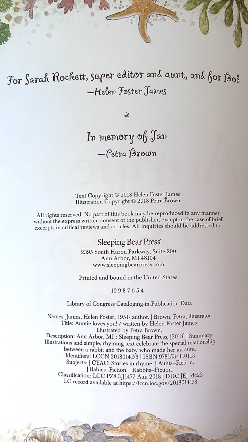 Book: Auntie Loves You - photo 2