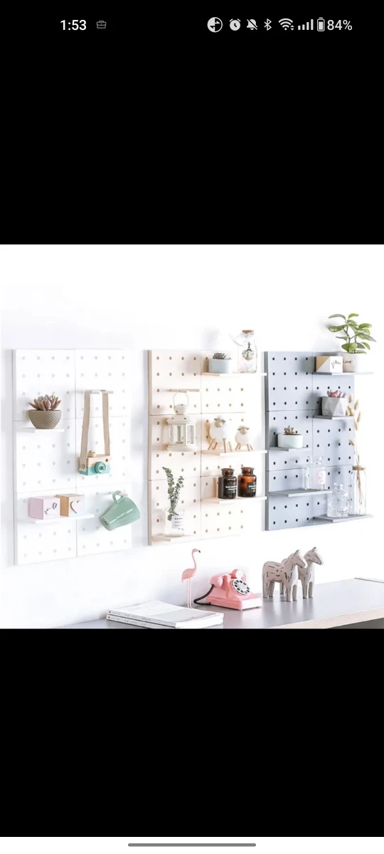 Peg Board Storage Shelf 🌱 image indicator(2)